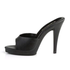 Fabulicious Platform Slide Mule Heels Sz 7